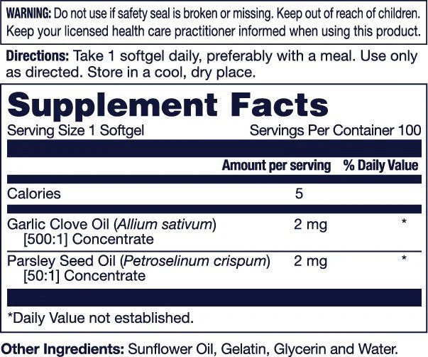 Garlic and Parsley Softgels