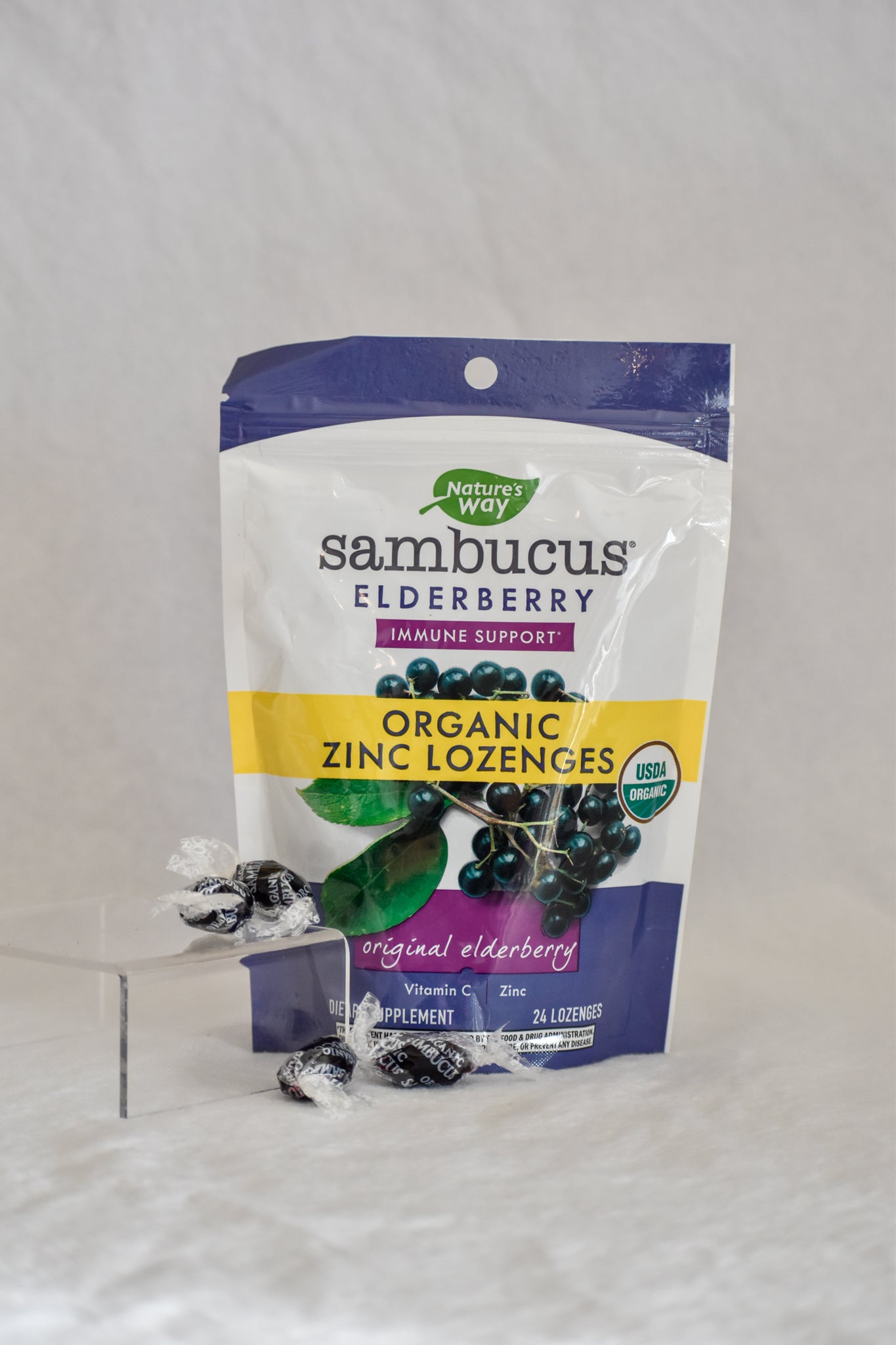 Elderberry Organic Zinc Lozenges