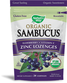 Elderberry Organic Zinc Lozenges